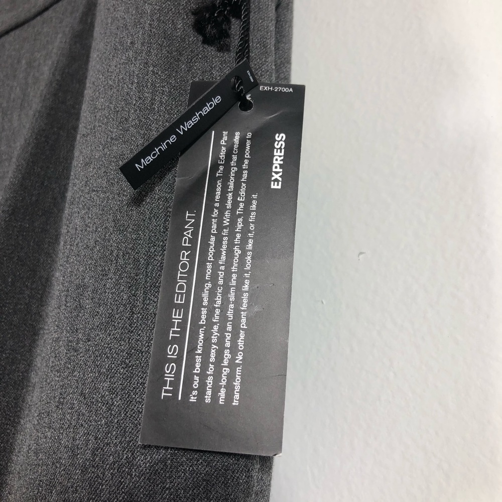 Nwt Express Editor Flare Studio Stretch Slacks 6r - image 4